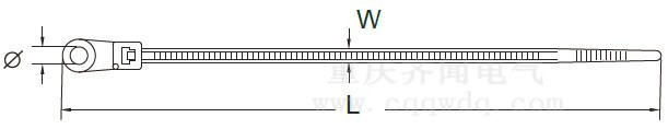 固定锁式尼龙扎带